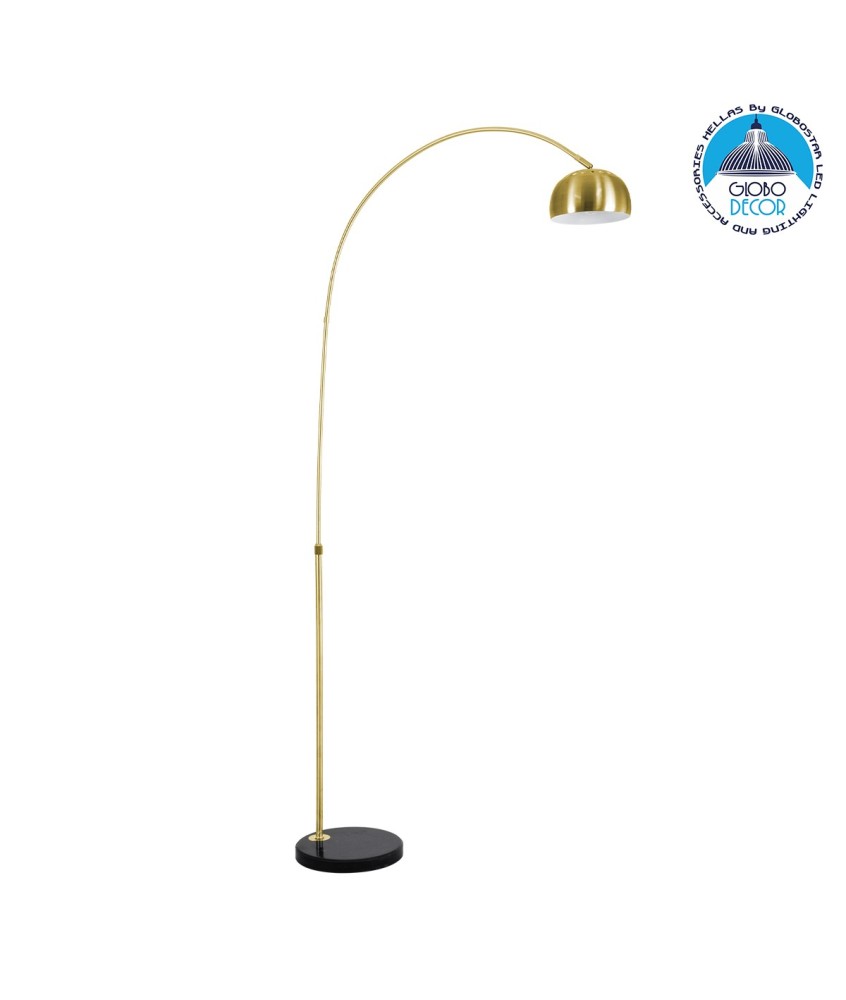 GLOBOSTAR® PRAGUE 00991 Μοντέρνο Επιδαπέδιο Φωτιστικό με Ντουί 1 x E27 AC 220-240V IP20 - Χρυσό & Μαύρο - Μ90 x Π29.5 x Υ180cm